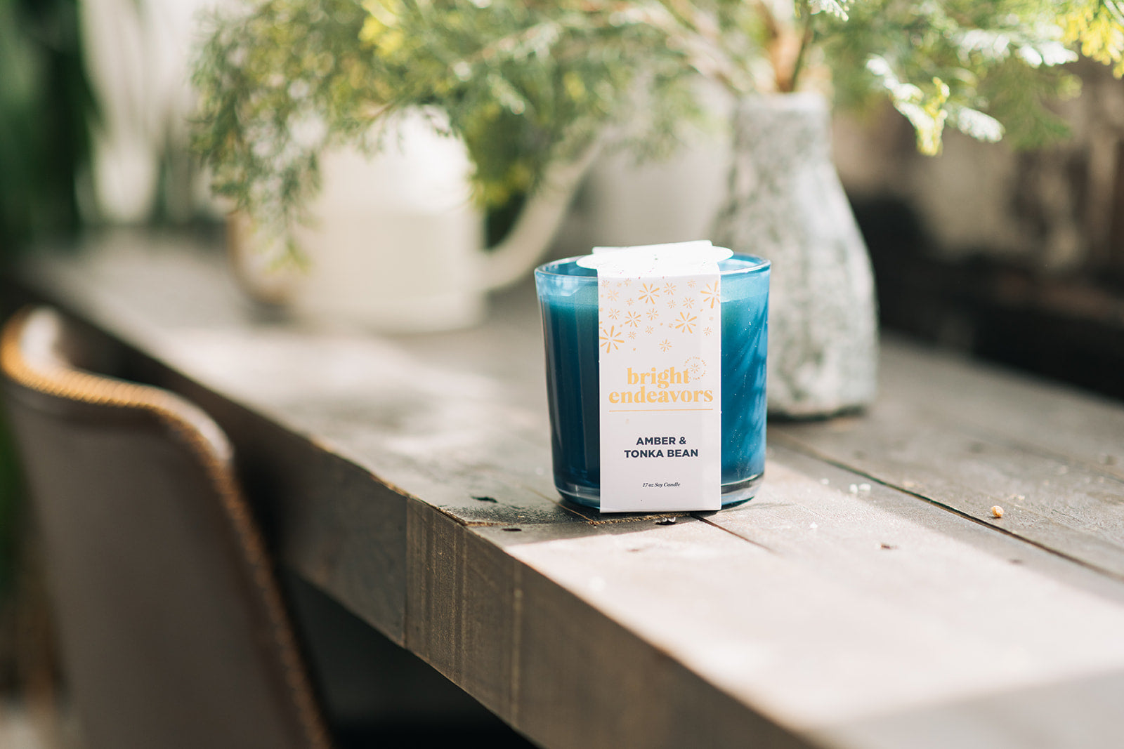 Amber and Tonka Bean Bright Endeavors Candle