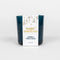 Amber and Tonka Bean Candle in Blue Vessel