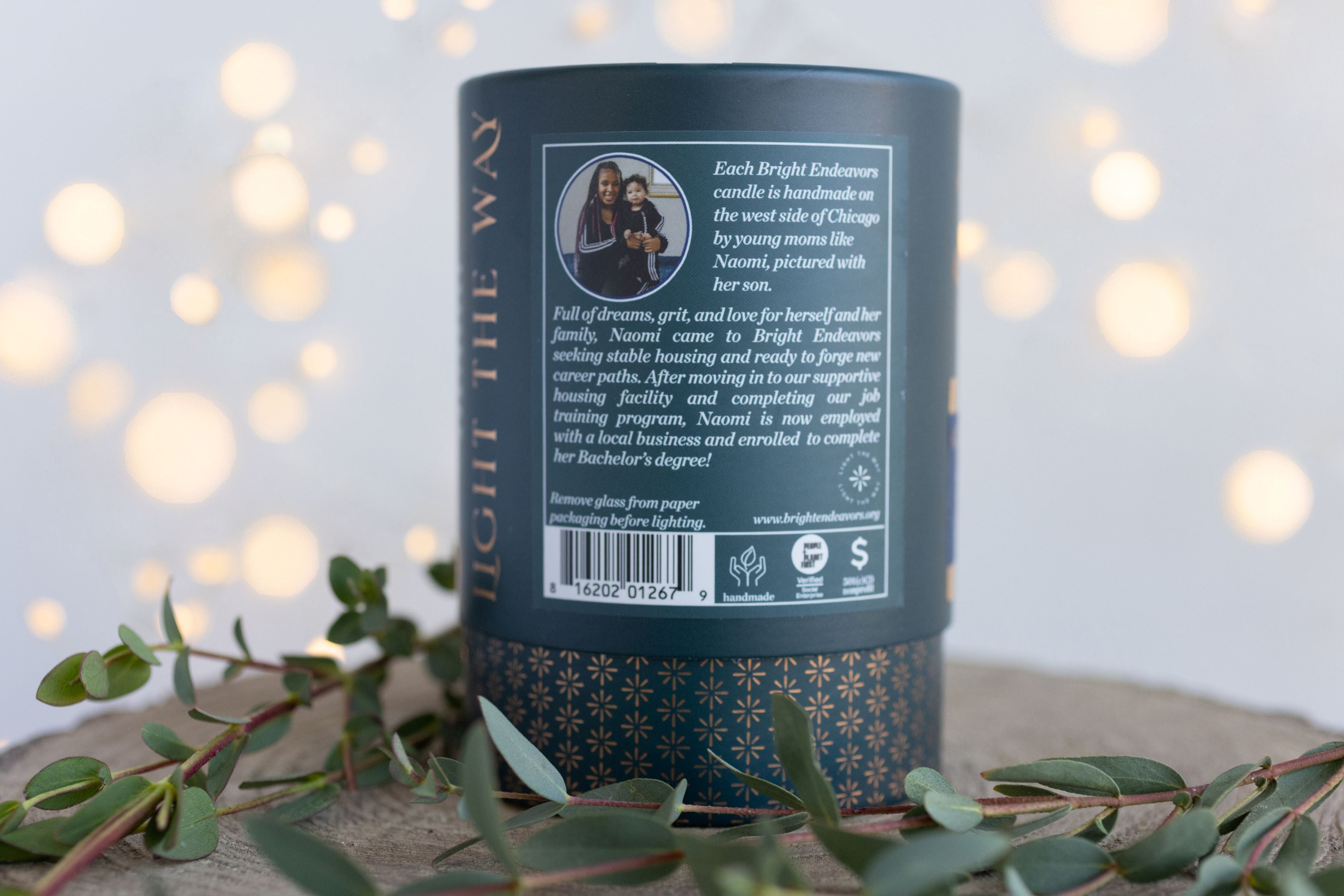 Chicago Under The Stars Candle Back
