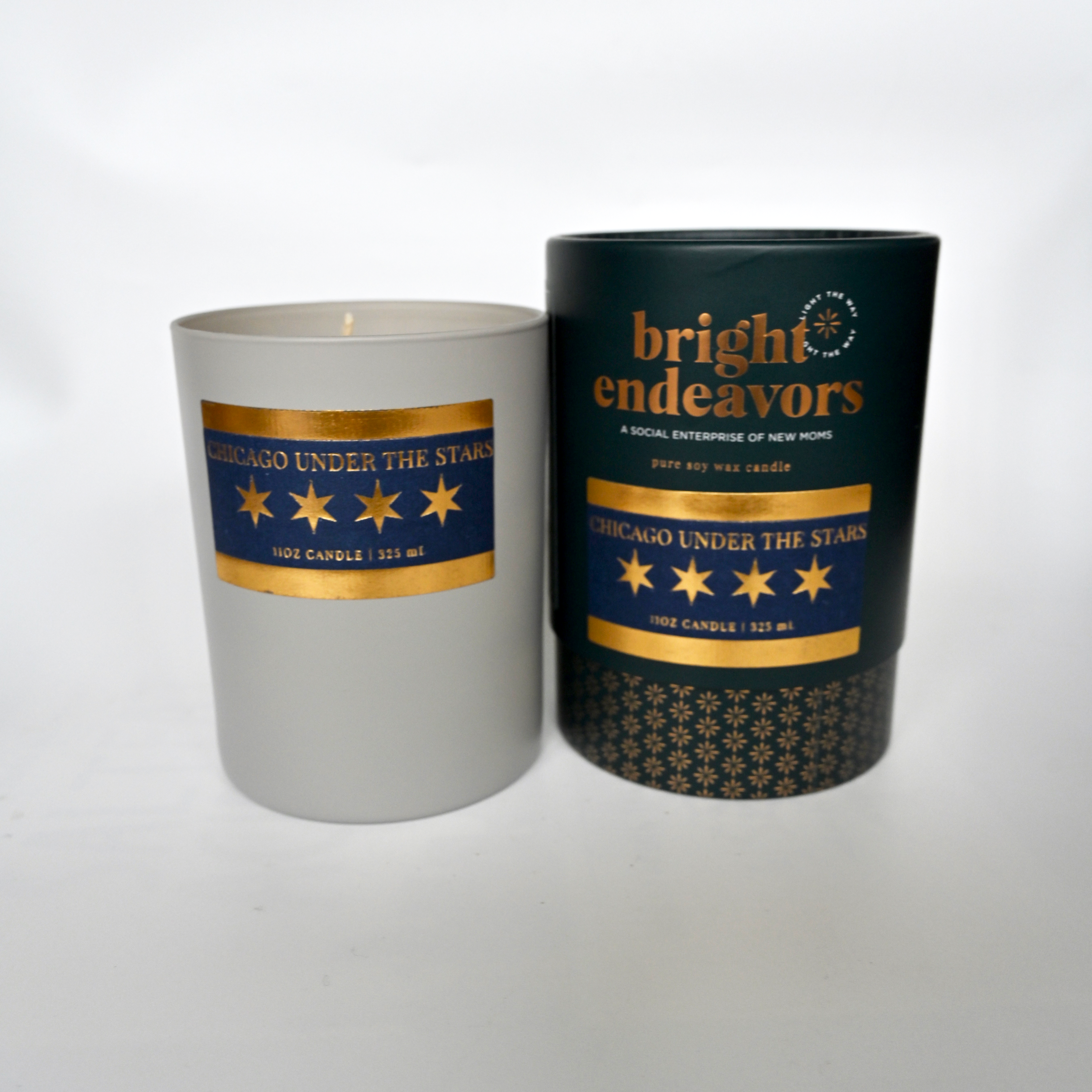 Chicago Under The Stars Candle And Packaging