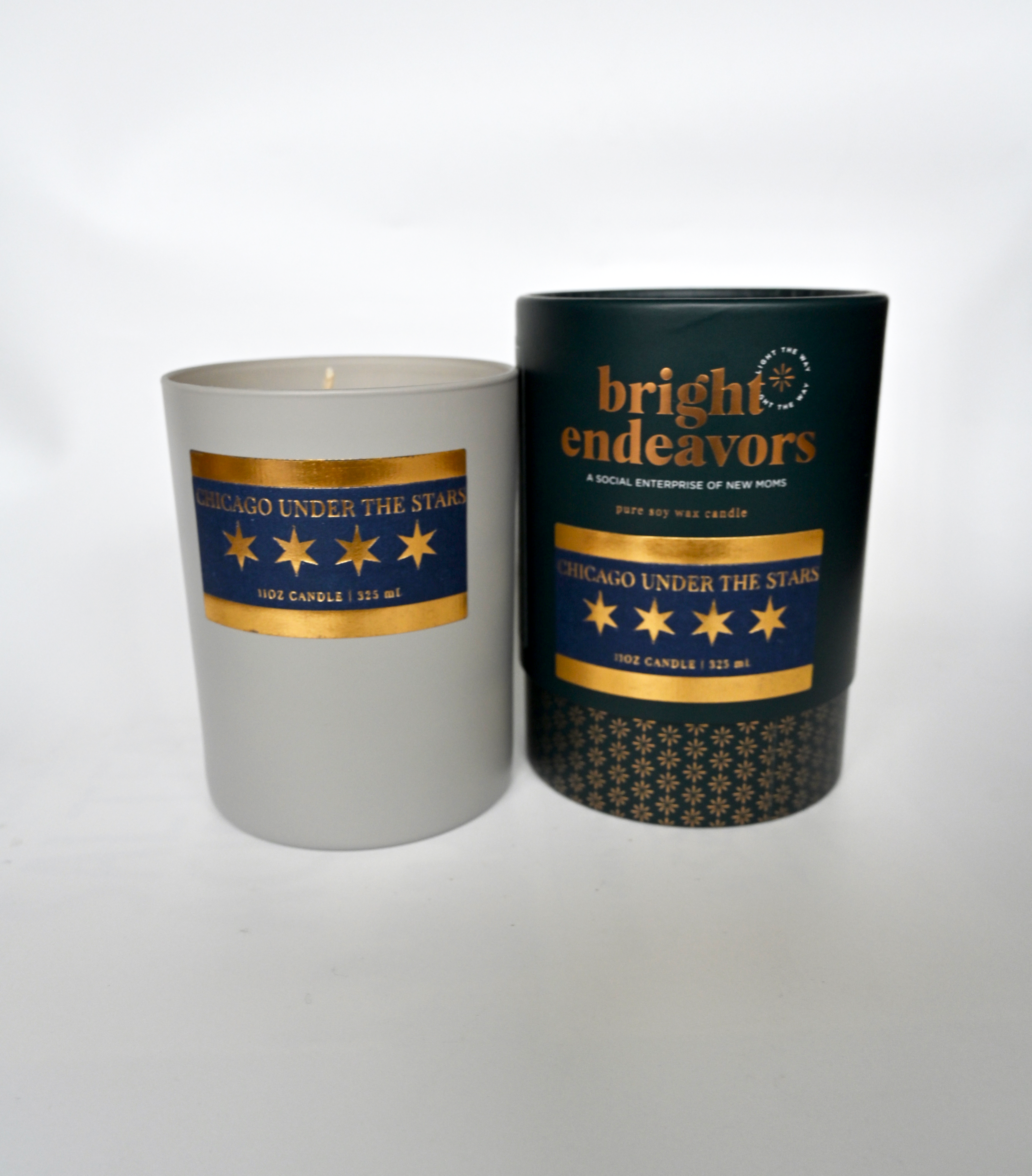 Chicago Under The Stars Candle And Packaging