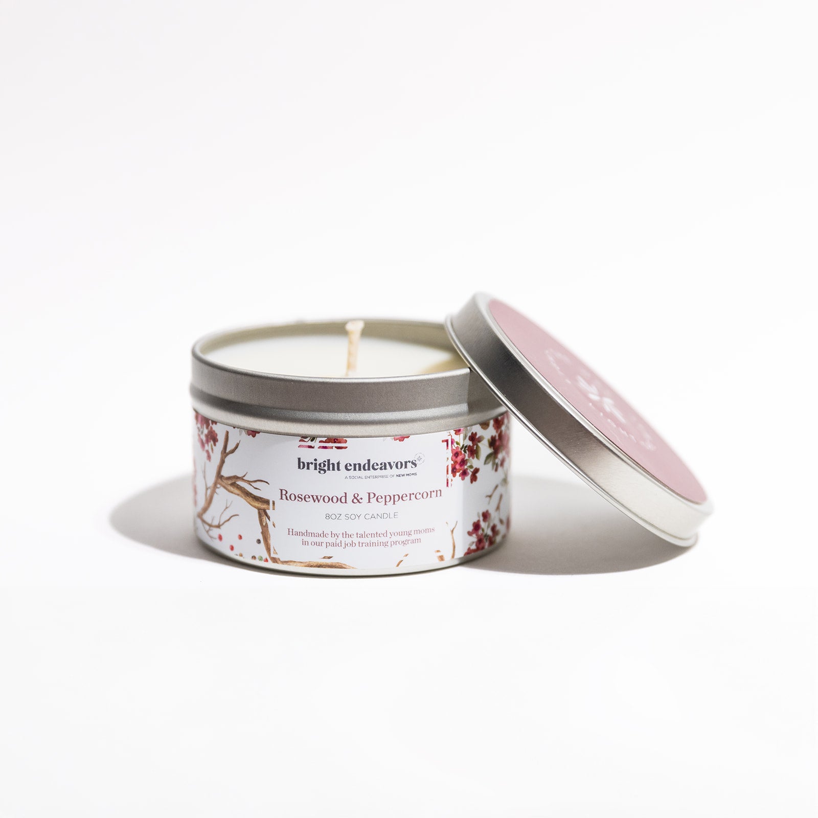 Rosewood Peppercorn 8oz Soy Candle Tin