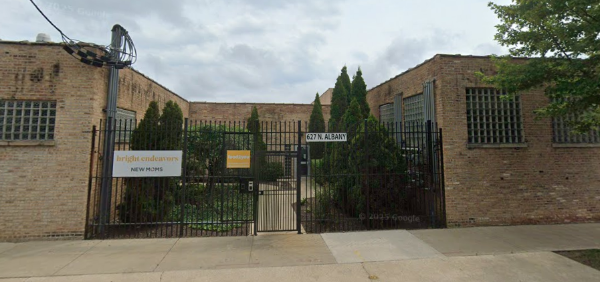 View of Bright Endeavors warehouse entrance