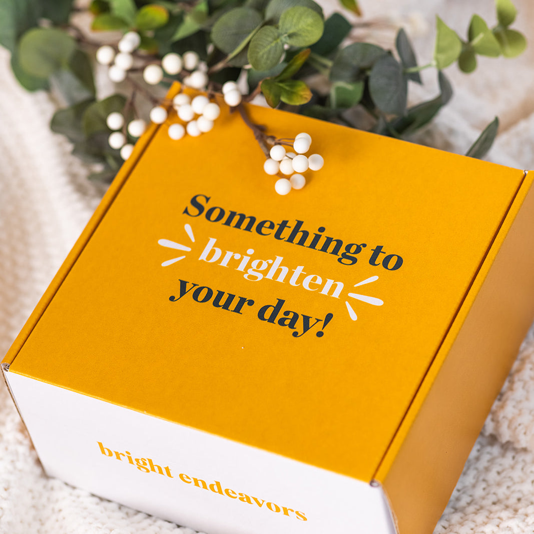Small Yellow Gift Box Bright Endeavors