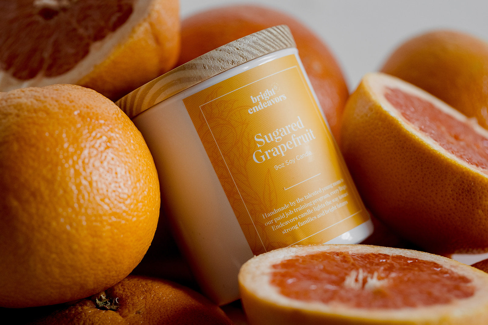Bright Endeavors Sugared Grapefruit Candle
