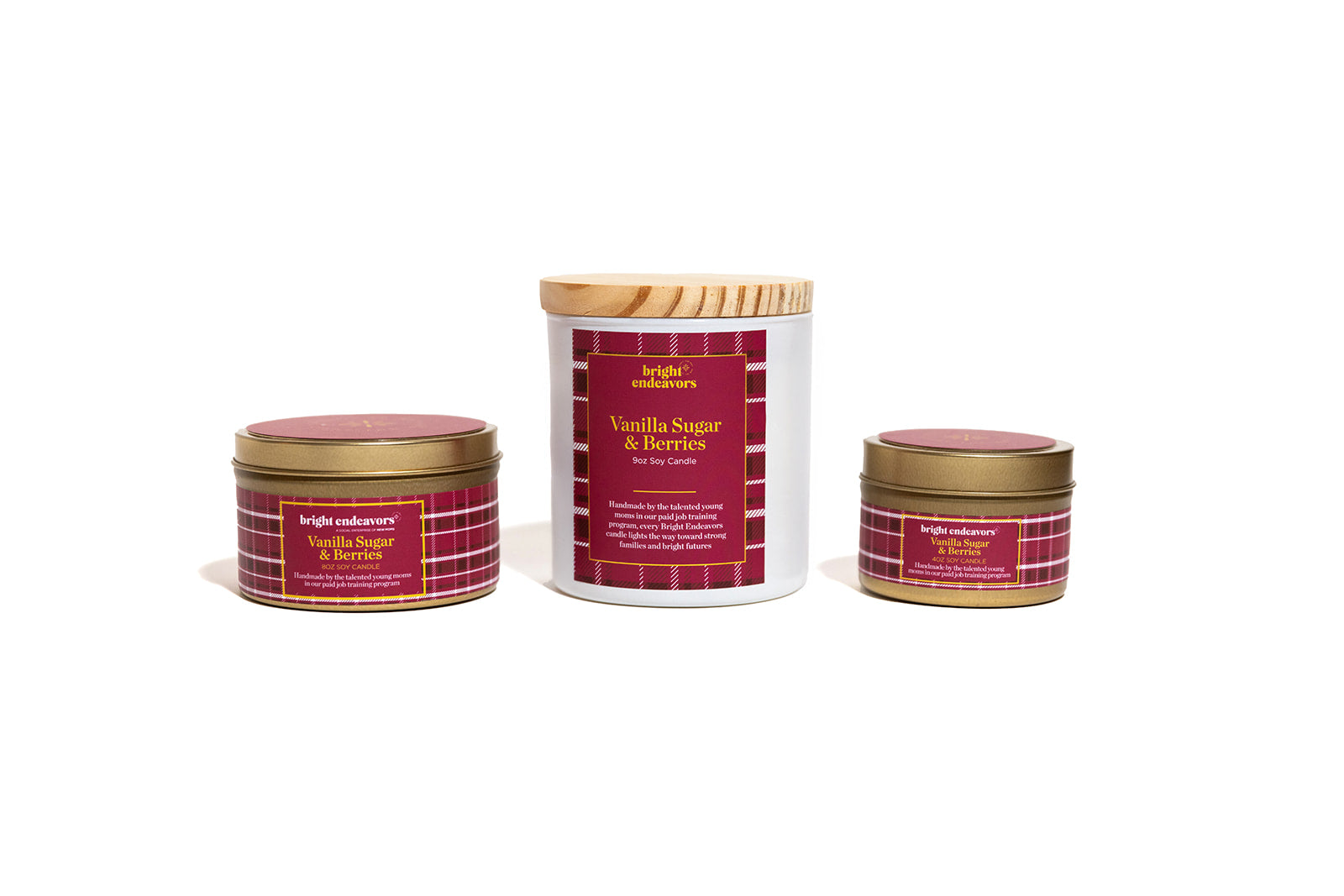 Vanilla Sugar Berries Candle Bright Endeavors Holiday Collection 
