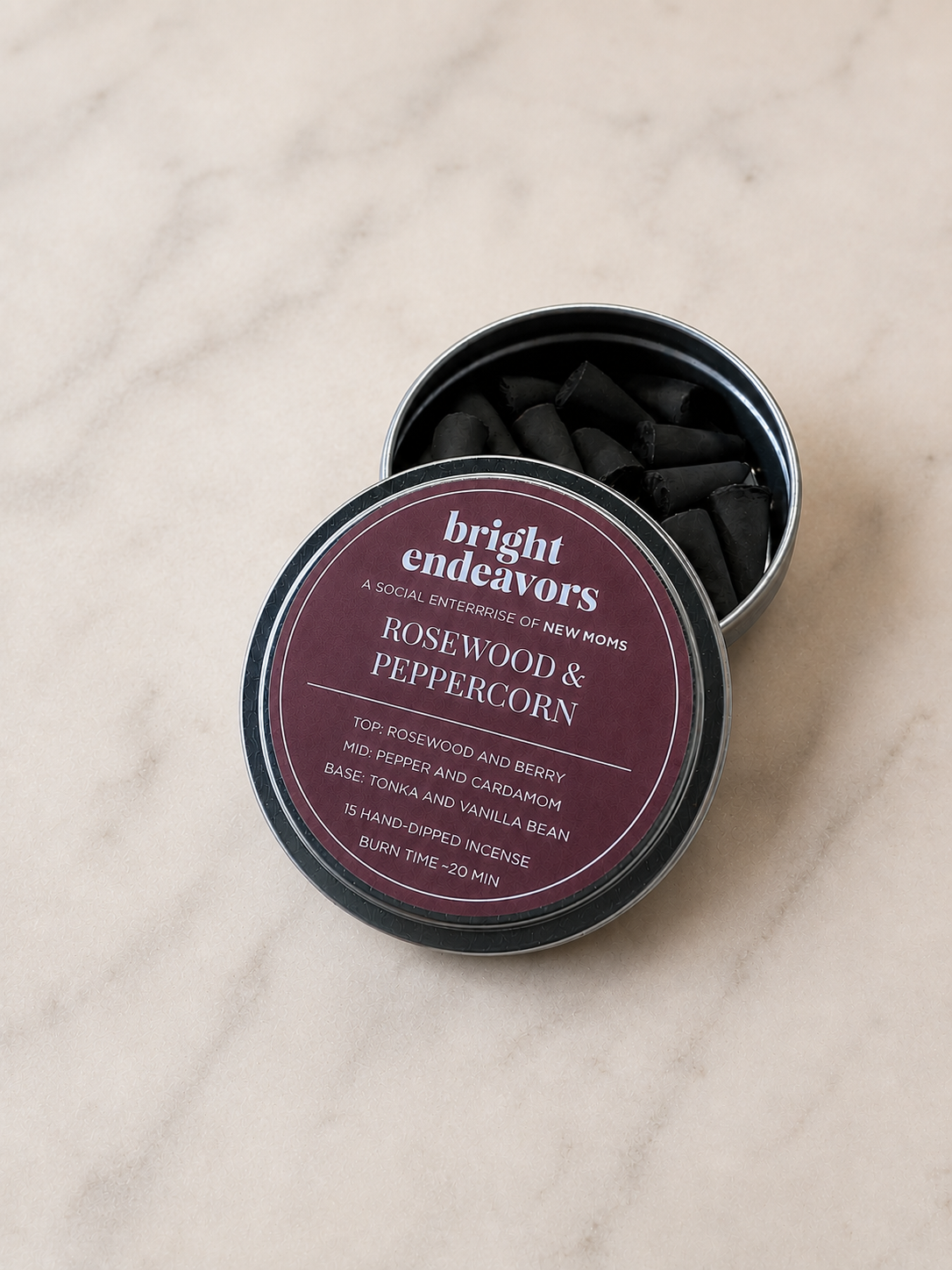 Rosewood Peppercorn Incense Cones